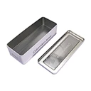 rectangular tin container